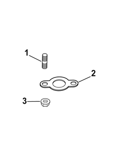 Kohler Engine Exhaust Diagram and Parts List for 46F 4X4-1I018G-1I019G-37ACH010 Cub Cadet Lawn Tractor Accessories